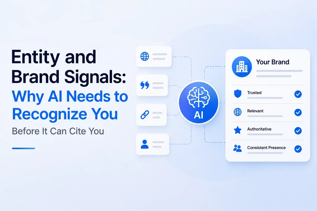 Entity and Brand Signals: Why AI Needs to Recognize You Before It Can Cite You